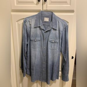 PD&C Pearl Snap Denim Shirt